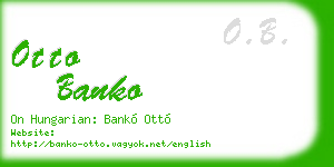 otto banko business card